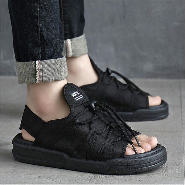 

2019 sandals men 2019 new casual non-slip men's word drag black wild vietnamese beach shoesiaxyue