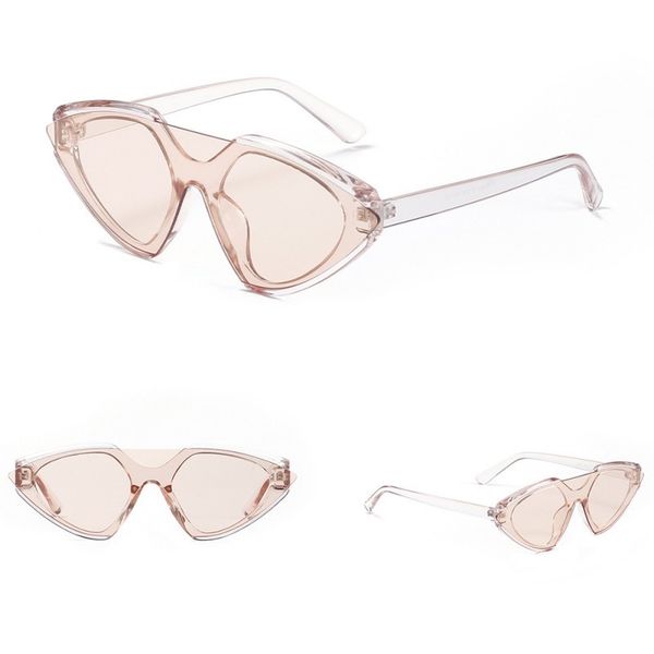 

women's wrap eyewear korean fashion style square popular glasses semi metal retro sunglasses new, Blue