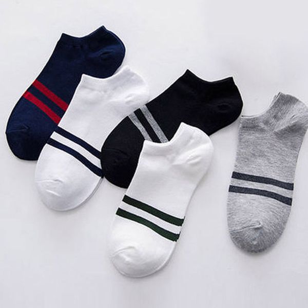 

new 10 pairs women men socks stripe cotton short ankle breathable for sports running drop shipping, Black