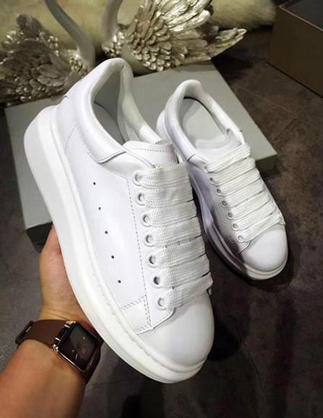 

men women platform leisure shoe fashion luxury designer women shoes leather louisfalt spikes casual shoes designer shoes rd5, Black