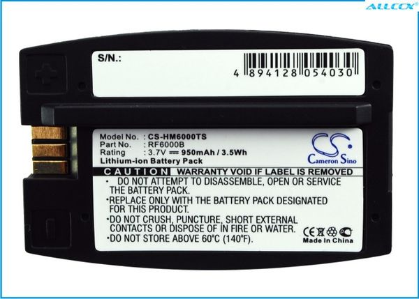

cameron sino 950mah battery bat41, rf6000b for hme com6000, hs400, hs500, hs6000, rft, sys6000, sys6100, wireless iq