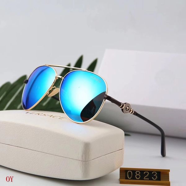 

mirror adumbral glasses designer sunglasses luxury sunglasses for mens womens uv400 style v0823 7 color optional with box, White;black