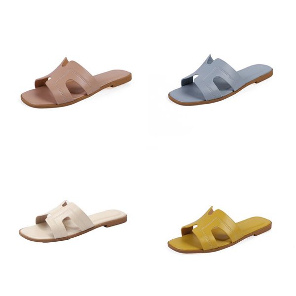 

2020 new designer slipper gear bottoms h slide striped slippers causal non-slip summer slippers flip flops slipper#743, Black