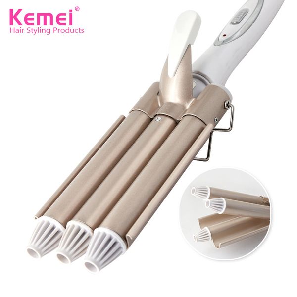 

3 barrel hair curling iron ptc heating hair style tool no injury hair curling machine tourmaline ceramic monofunctional curler