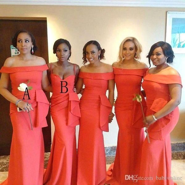 

сексуальные дешевые африканские коралловые платья невесты русалки портрет шеи длиной до пола вечернее платье выпускного вечера свадебные пла, White;pink