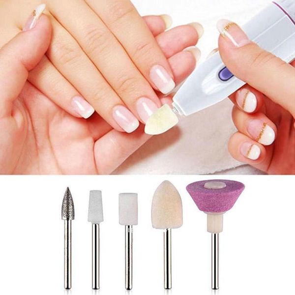 

5pcs grinding head nail drill bit polish tool for electric manicure machine