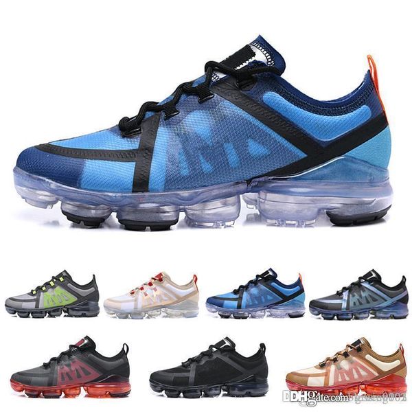 

2019 flair cushion women running shoes run utility triple black plum chalk mens designer sneakers sports trainers size 36-45