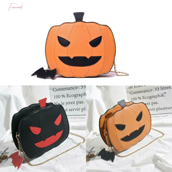 

girl halloween pumpkin shaped messenger shoulder bag casual purse handbag