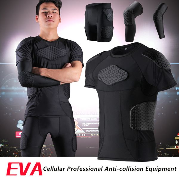 

sports honeycomb anti-collision suit anti collision t-shirt vest basketball rugby safety protective gear suit collision parts soccer balls, Black;gray