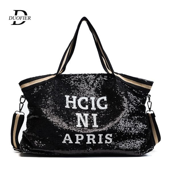 

sequin women bags female large capacity handle bags appliques lady's handbags national casual tote 2019 girl messenger