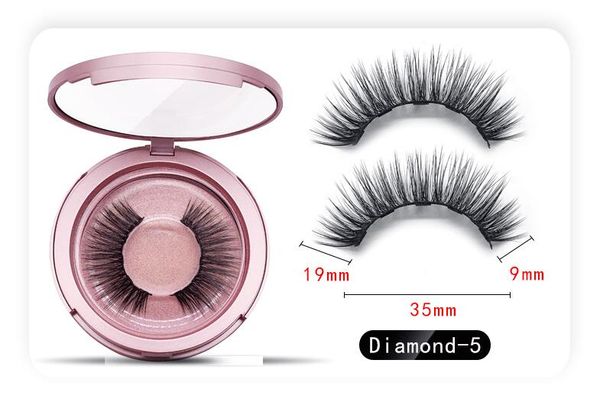 

magnetic false eyelashes set 5 magnets 2pairs each set comes with magnetic eyeliner tweezer easy to wear needn't glue fake lashes dhl f