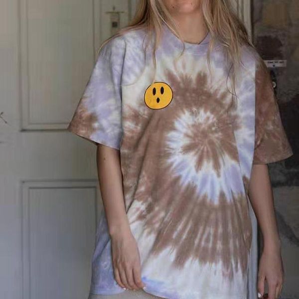 

20fw джастин бибер футболка цвет соответствия тройник мужчины женщины пары футболки улица скейтборд с коротким рукавом летом hfymtx693, White;black