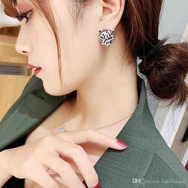 

ювелирные изделия женщин leopard глава серьги стержня rhinestone животных леопарда способа серьги для ювелирных изделий подарков партии, Golden;silver