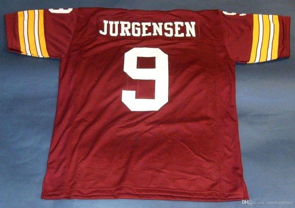 

retro #9 sonny jurgensen custom s-5xl,6xl mitchell & ness jersey mens stitching s-5xl,6xl football jerseys running, Gray