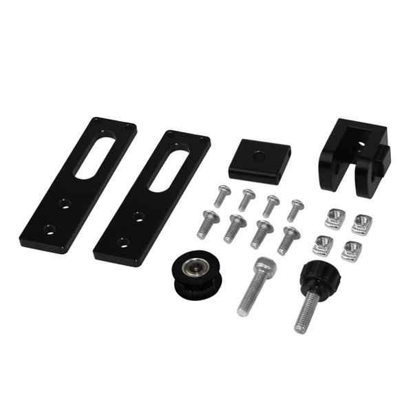 

black 2020 x- synchronous belt tensioner profile kit for 3d printer