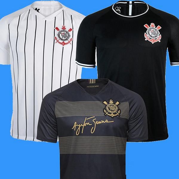

2019 2020 Brazil Corinthian Paulista Soccer Jersey away black 19 20 CLAYTON JADSON ROMERO PABLO M.GABRIEL Football Shirt Thailand quality
