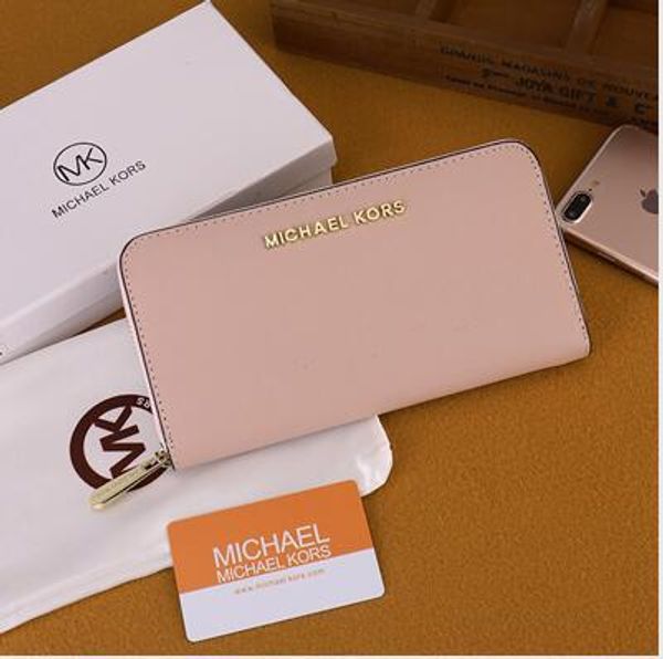 

the latest straight version of the zipper wallet ladies men's hand to collect the wealthy wallet qb008, White