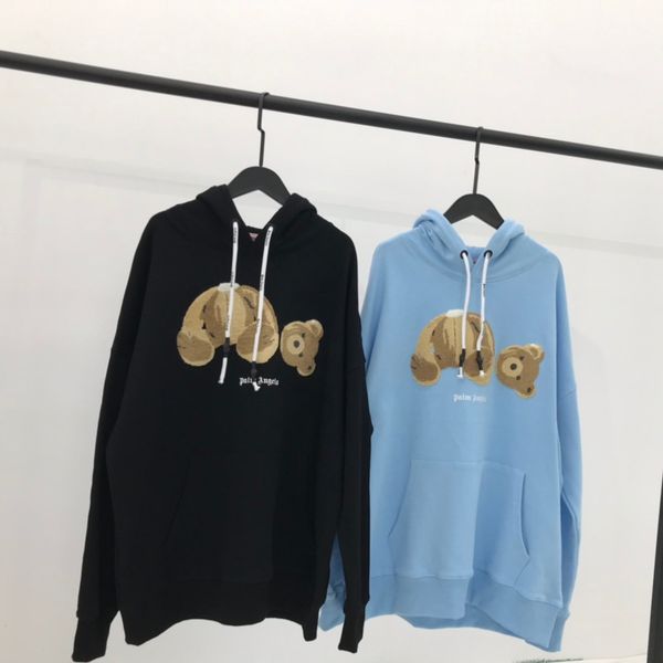 

Palm angle hooded weat hirt broken head bear ewed pattern weater fa hion loo e cotton hoodie women men 039 de igner weater hfyywy02