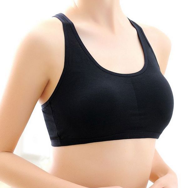 

camisoles & tanks women lace back bralette crop tank bra bustier padded seamless th36, Black;white