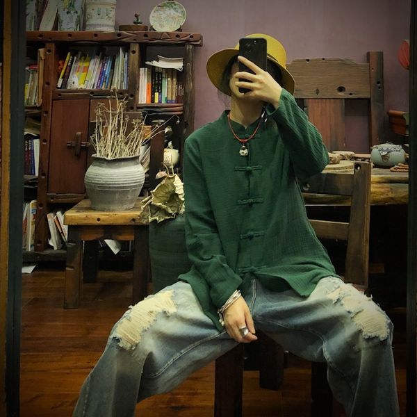 

ladies vintage shirts women clothes 2019 new autumn button stand collar full sleeve solid color women blouses, White