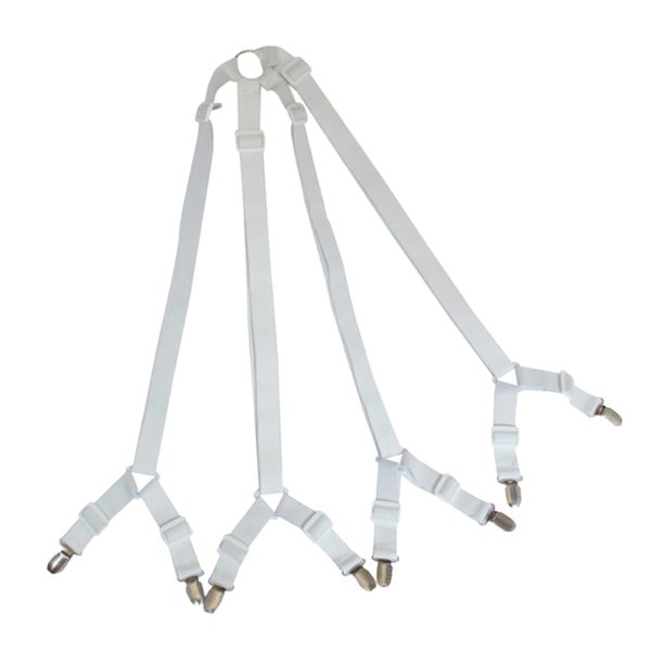

bed sheet fasteners band straps, adjustable crisscross elastic sheets suspenders gripper holder clip