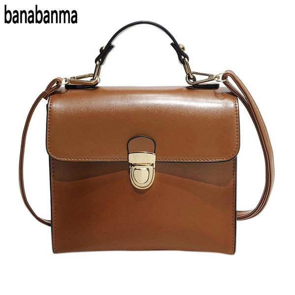 

banabanma woman girl fashional plugged buckle handbag simple leisure single shoulder bags zk30