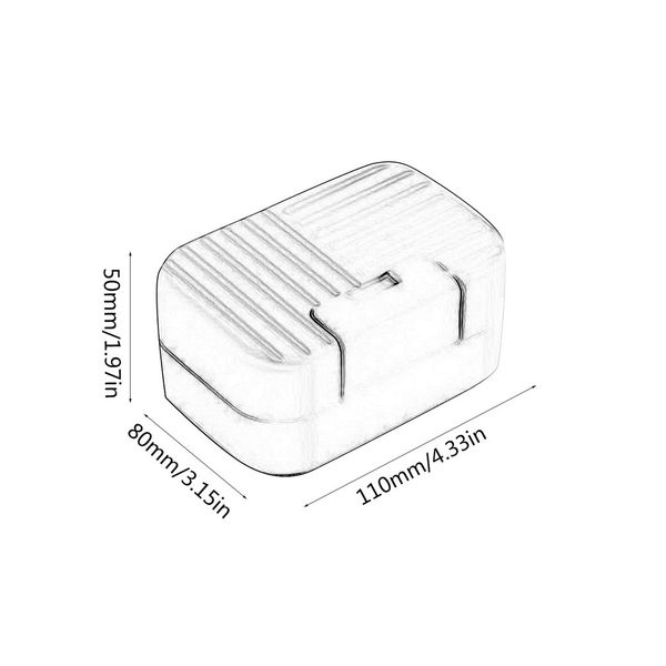 

portable plastic drain layer travel washing soap box with lid seal leak-proof dish case non-slip soap case