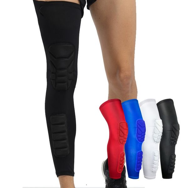 

1pcs breathable basketball football sports knee pads honeycomb knee brace leg sleeve calf compression knee support protection soccer balls, Black;gray