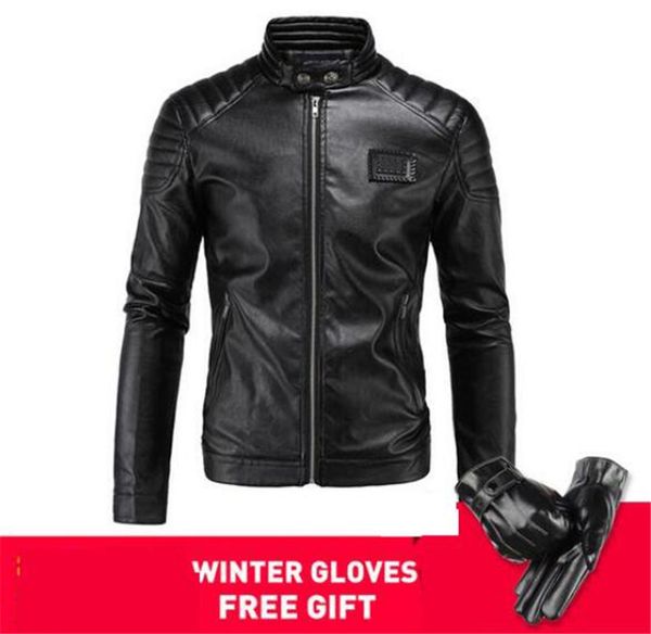 

new motorcycle jacket pu leather men vintage retro moto faux punk leather jackets motorcycle clothing coats slim fit size m-4xl