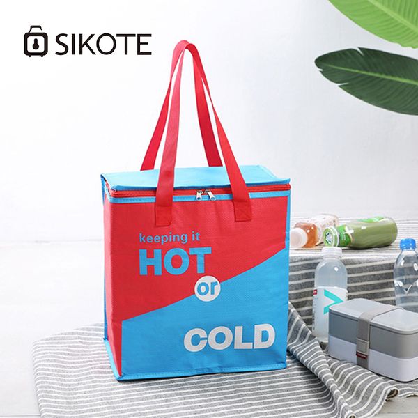 

sikote 26.5l large volume ice pack bags portable woven cloth insulation preservation picnic storage box waterproof cooler bag