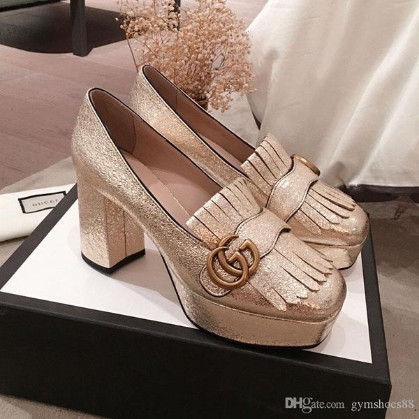 

luxury womens shoes fashion tassel real leather bottom sandals 8cm and 11.5cm high-heeled wedding shoes classic shoes of quality, Black