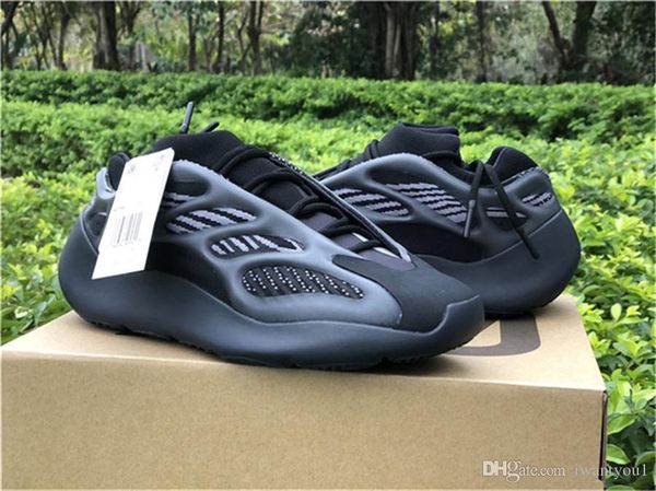 

новый аутентичный boots 700 v3 alvah h67799 кроссовки мужчины женщина azael fw4980 glow in the dark kanye west sneakers с оригинальной короб