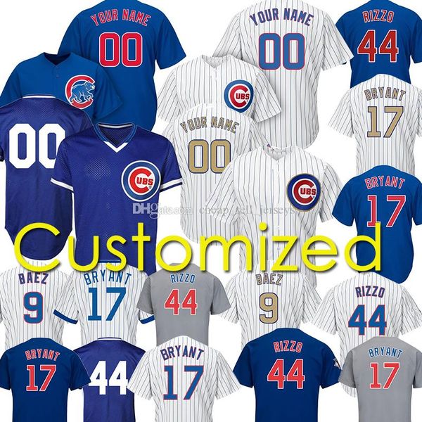 

Custom Cubs Jersey Javier Baez Anthony Rizzo Kris Chicago Bryant Kyle Schwarber Willson Contreras David Bote Jon Lester Baseball Jerseys