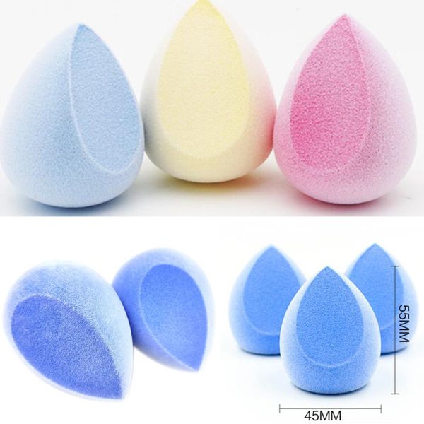 

1pc water drop shape cosmetic puff microfiber fluff surface velour puff makeup sponge blending face foundation cream powder