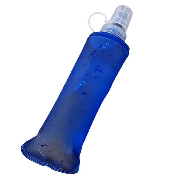 

250/500 ml water bottle folding portable squeeze silicone travel bottles kettle outdoor running cycling drinkware accessory