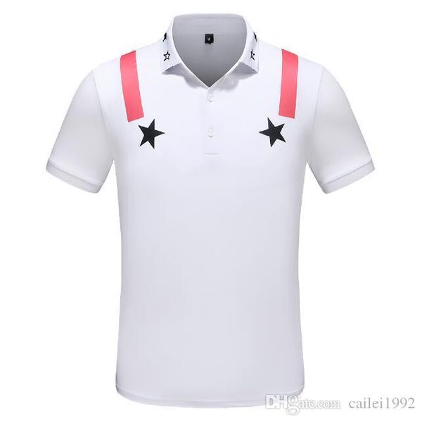 

luxury italy designer stripe polo shirt t shirts luxury snake polos bee floral embroidery mens high street fashion horse polo t-shirt #4006, White;black