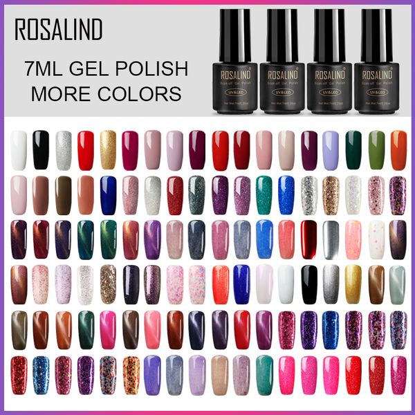 

rosalind nail polish gel for manicure set need uv led lamp base coat uv hybrid neon gel lacquer soak off nail art varnishes