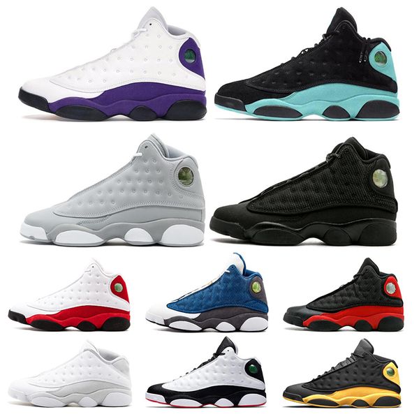 

к 2020 году новые 13с 13 мужчины баскетбол обувь зеленый островок суд фиолетовый юаней повезло зеленый грязный выведена спортивная обувь кро