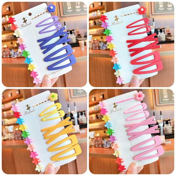 

17 pcs/set children cute sweet acrylic flower ornament hair clips girls lovely colorful hairpins kids claw clip hair accessories, Slivery;white