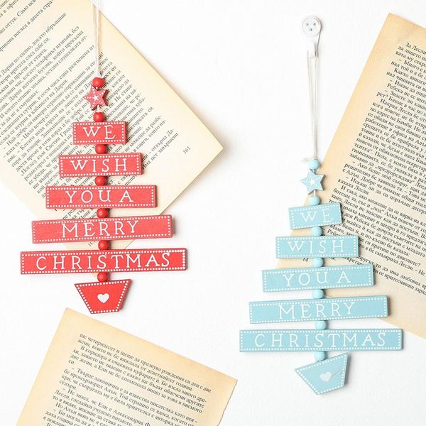 

2019 christmas ornaments we wish you merry christmas decoration pendant festival party decoration fc