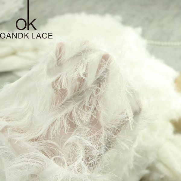 

1yard embroidered lace trim feather lace fabric voile cloth accessories diy crafts for wedding dress free, Black;white