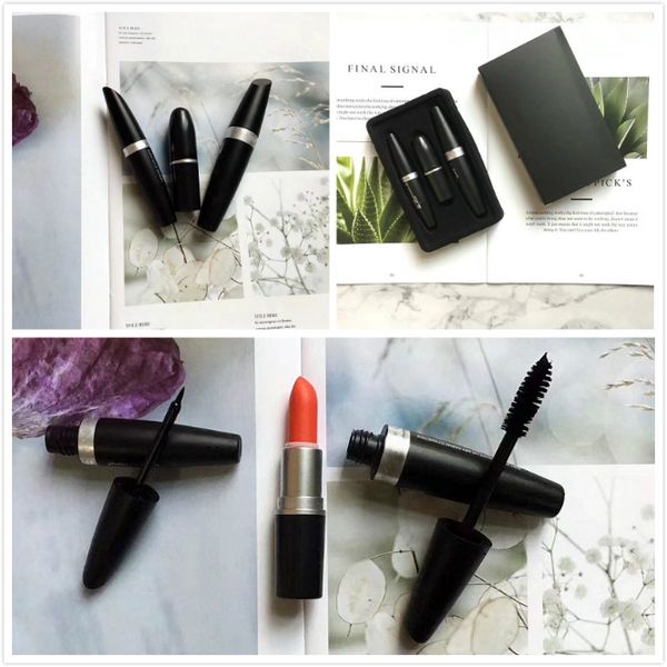 

2018 new arrival brand makeup set full size lipstick eyeliner mascara christmas&valentine gift make up dhl ing