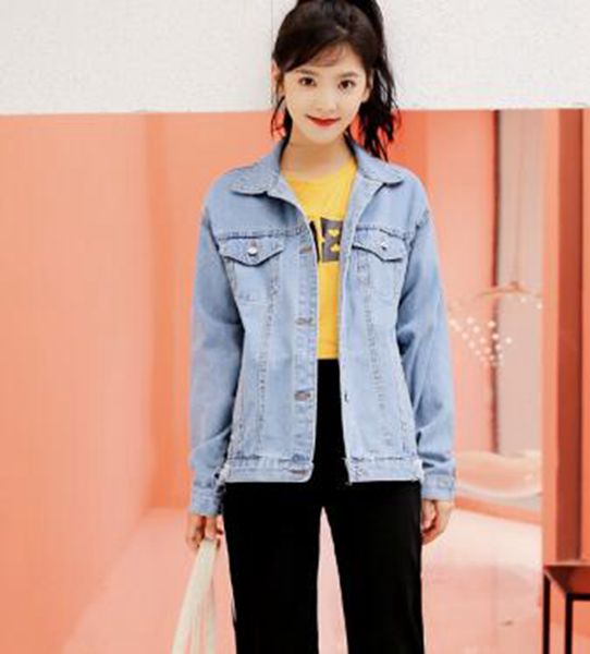 

женщины весна и осень новая европа и сша бутик похудения личности тенденция бизнес соответствия короткое отверстие джинсовая куртка / s-xl, Black;brown