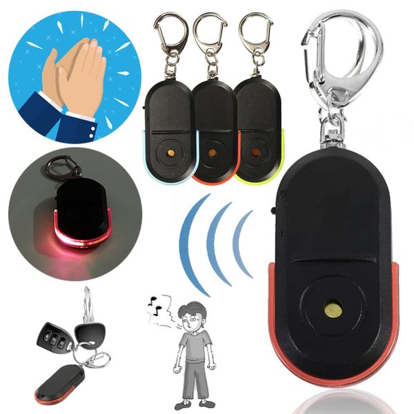 

smart wireless anti-lost alarm key finder locator keychain whistle sound led light things tracker anti-lost device