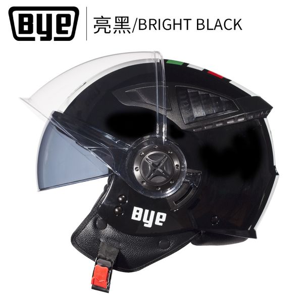 

motorcycle helmet open face half moto racing capacete para motocicleta vintage motorbike helmets with dual lens visors