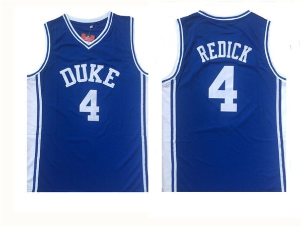 

ncaa duke blue devils #4 jj redick college basketball jersey - blue, Black