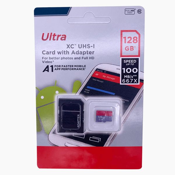 

100% real capacity 32gb 64gb 128gb memory card evo class 10 a1 a3 micro tf card with retail package for phone camera ing