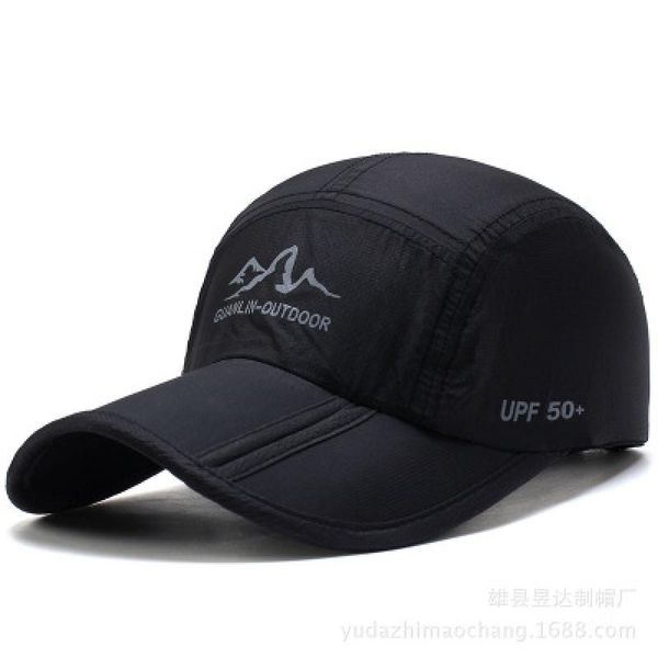 

new guanlin-outdoor letter printing baseball cap spring quick-drying folding caps outdoor sunshade hat snapback cap, Blue;gray