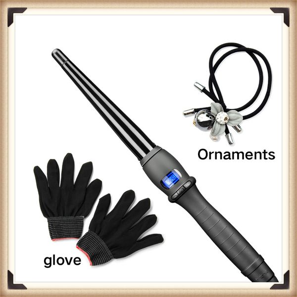 

ceramic styling tools professional hair curling iron hair waver pear flower cone electric hair curler roller curling wand