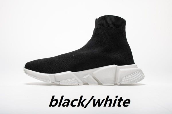 

2019 designer shoes speed trainer oreo triple black lime green flat fashion socks designer men women sneakers with box dust bag